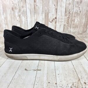 Flux Black Knit Lace Up Sneakers Men Size 14 Casual Comfort Shoes